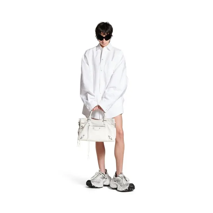 Balenciaga Handbags WomenMen Le City Medium Bag In Optic White Optic White Balenciaga Handbags WomenMen Le City Medium Bag In Optic White Optic White