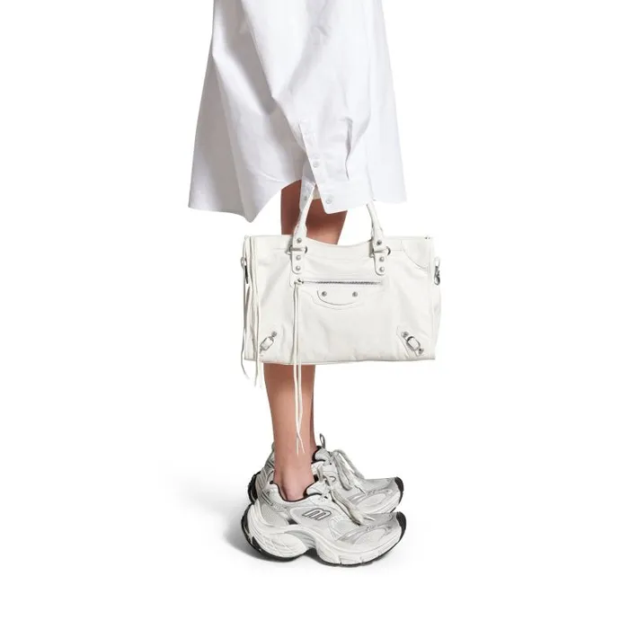 Balenciaga Handbags WomenMen Le City Medium Bag In Optic White Optic White Balenciaga Handbags WomenMen Le City Medium Bag In Optic White Optic White