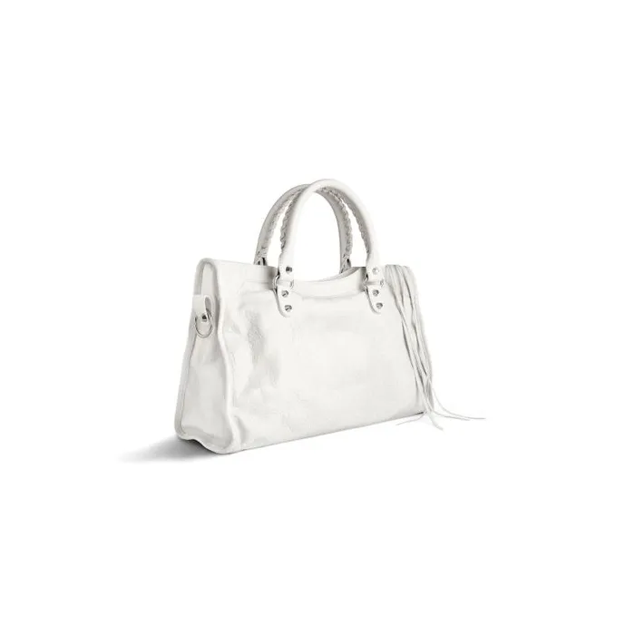 Balenciaga Handbags WomenMen Le City Medium Bag In Optic White Optic White Balenciaga Handbags WomenMen Le City Medium Bag In Optic White Optic White