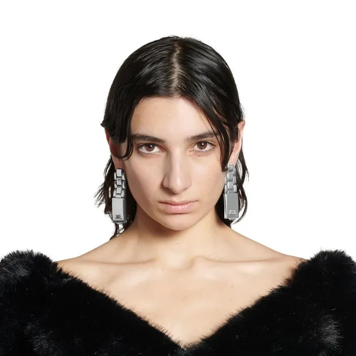 Balenciaga Jewelry Women Women039s 247 Earrings In Silver Silver Balenciaga Jewelry Women Women039s 247 Earrings In Silver Silver