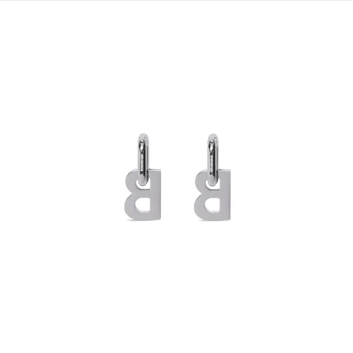 Balenciaga Jewelry Women Women039s B Chain Xl Earrings In Silver Silver Balenciaga Jewelry Women Women039s B Chain Xl Earrings In Silver Silver