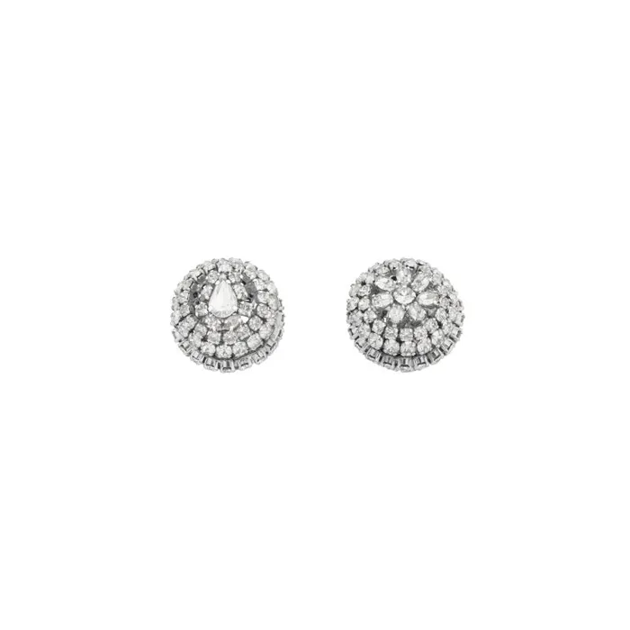 Balenciaga Jewelry Women Women039s Palazzo Round Xs Earrings In Antique Silver Antique Silver Balenciaga Jewelry Women Women039s Palazzo Round Xs Earrings In Antique Silver Antique Silver