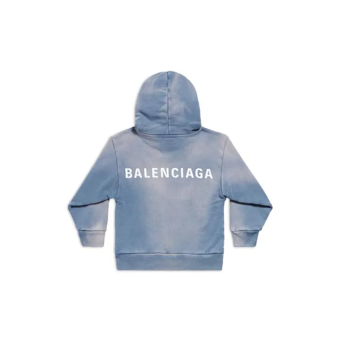 Balenciaga Kids WomenMen Kids 8211 Balenciaga Back Hoodie In Bluewhite Bluewhite Balenciaga Kids WomenMen Kids 8211 Balenciaga Back Hoodie In Bluewhite Bluewhite