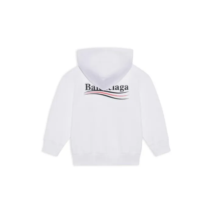 Balenciaga Kids WomenMen Kids 8211 Political Campaign Hoodie In White White Balenciaga Kids WomenMen Kids 8211 Political Campaign Hoodie In White White