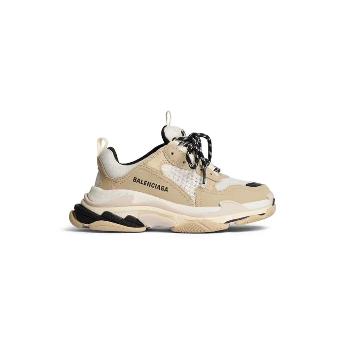 Balenciaga Kids WomenMen Kids 8211 Triple S Sneaker In Beigewhite Beigewhite