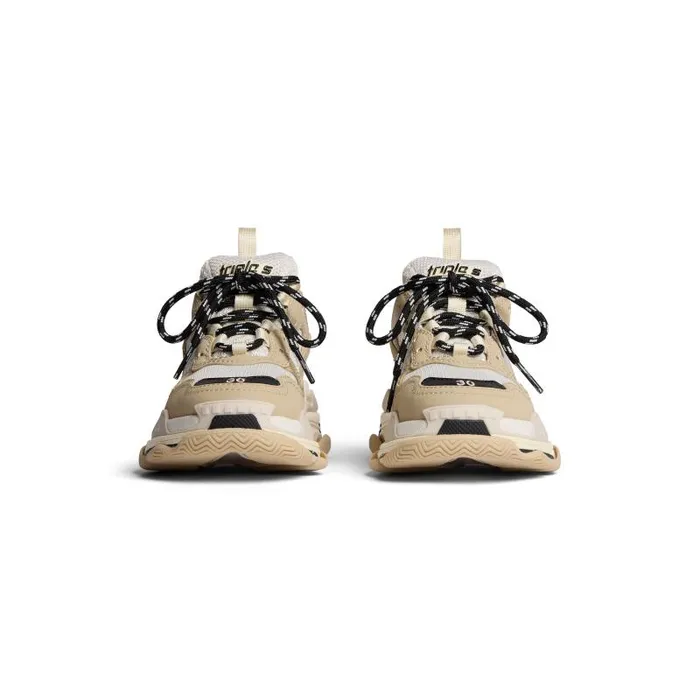 Balenciaga Kids WomenMen Kids 8211 Triple S Sneaker In Beigewhite Beigewhite Balenciaga Kids WomenMen Kids 8211 Triple S Sneaker In Beigewhite Beigewhite