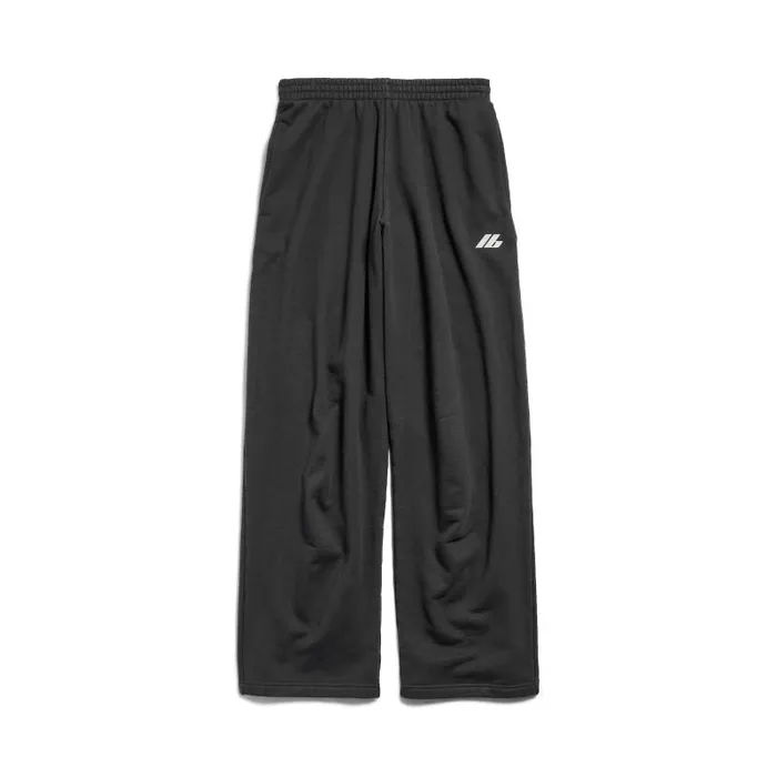 Balenciaga Pants Men Activewear Baggy Sweatpants In Black Black Balenciaga Pants Men Activewear Baggy Sweatpants In Black Black