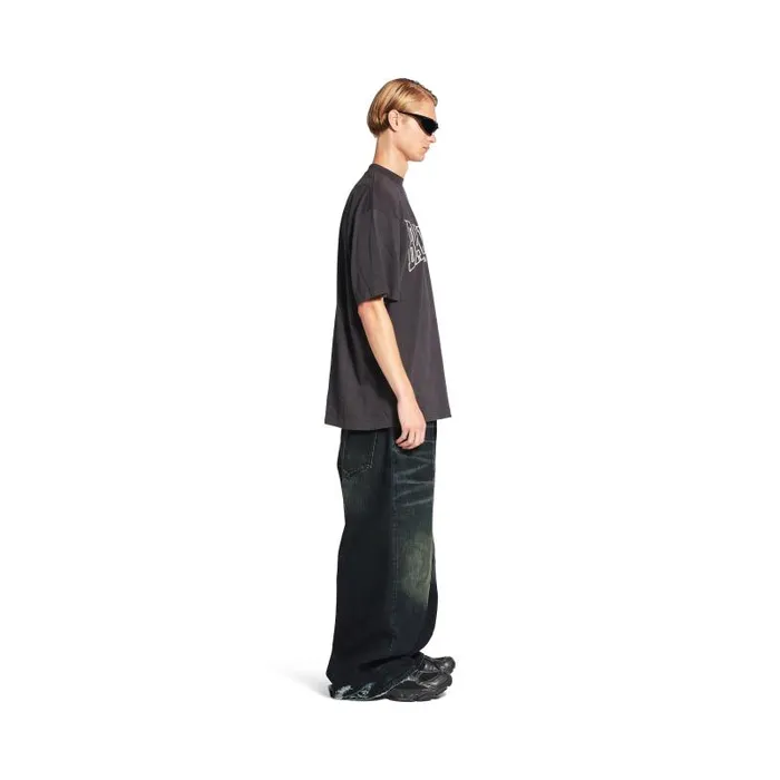 Balenciaga Pants WomenMen Cutup Baggy Pants In Black Black Balenciaga Pants WomenMen Cutup Baggy Pants In Black Black
