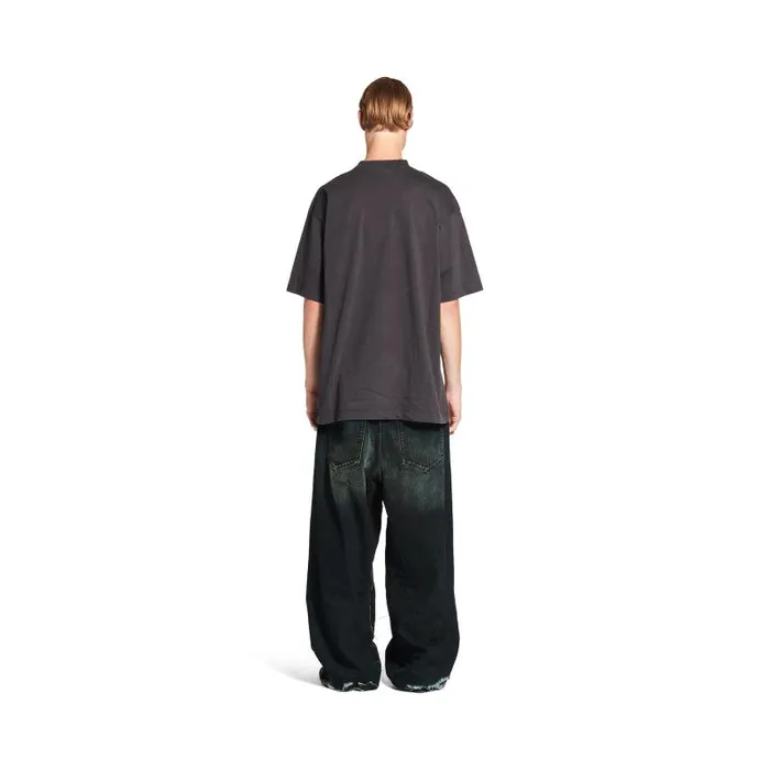 Balenciaga Pants WomenMen Cutup Baggy Pants In Black Black Balenciaga Pants WomenMen Cutup Baggy Pants In Black Black