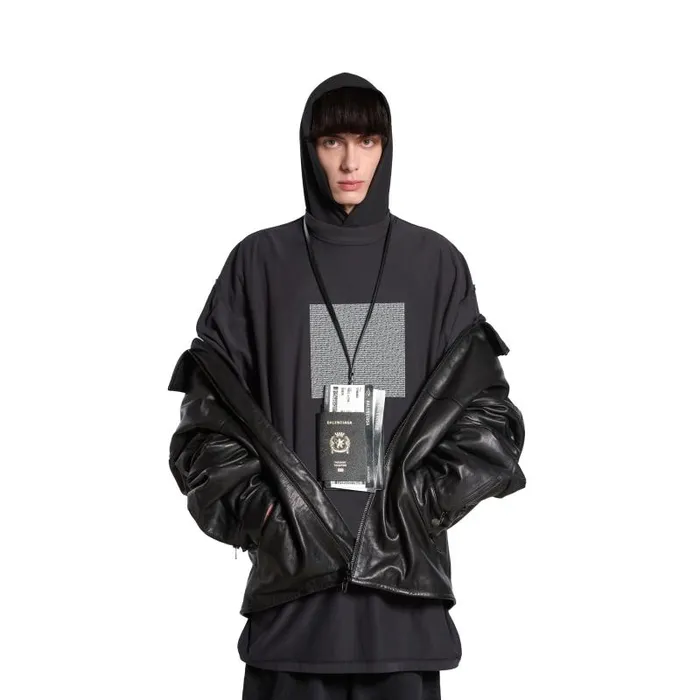 Balenciaga Phone Accessories and Keyrings Men Men039s Passport Phone Holder In Black Black Balenciaga Phone Accessories and Keyrings Men Men039s Passport Phone Holder In Black Black