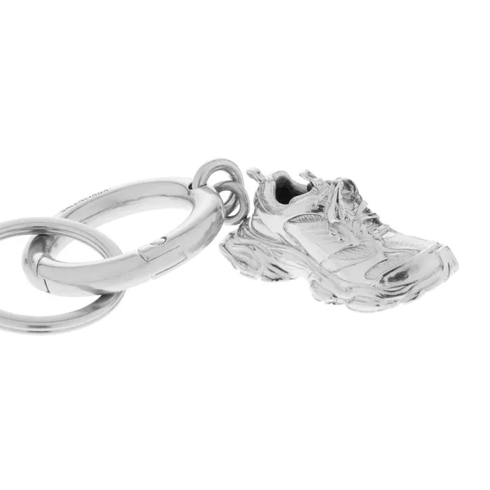 Balenciaga Phone Accessories and Keyrings WomenMen Keyholder Cargo Keyring In Silver Silver Balenciaga Phone Accessories and Keyrings WomenMen Keyholder Cargo Keyring In Silver Silver