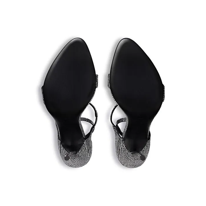 Balenciaga Pumps and Heels Women Women039s Honey 110mm Sandal With Rhinestones In Blackgrey Blackgrey Balenciaga Pumps and Heels Women Women039s Honey 110mm Sandal With Rhinestones In Blackgrey Blackgrey