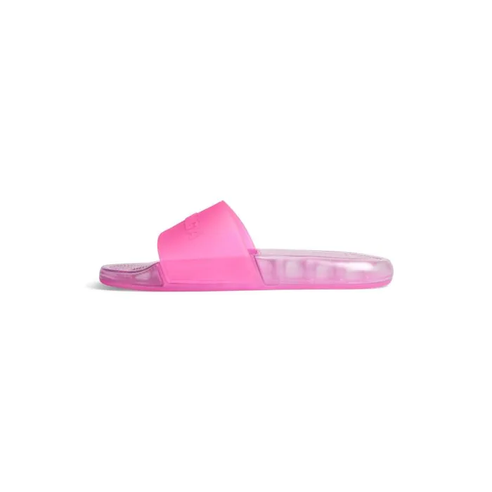 Balenciaga Sandals and Mules Women Women039s Pool Transparent Slide Sandal In Pink Pink Balenciaga Sandals and Mules Women Women039s Pool Transparent Slide Sandal In Pink Pink