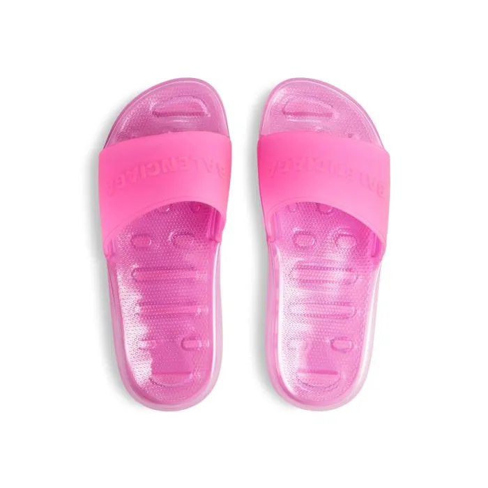 Balenciaga Sandals and Mules Women Women039s Pool Transparent Slide Sandal In Pink Pink Balenciaga Sandals and Mules Women Women039s Pool Transparent Slide Sandal In Pink Pink