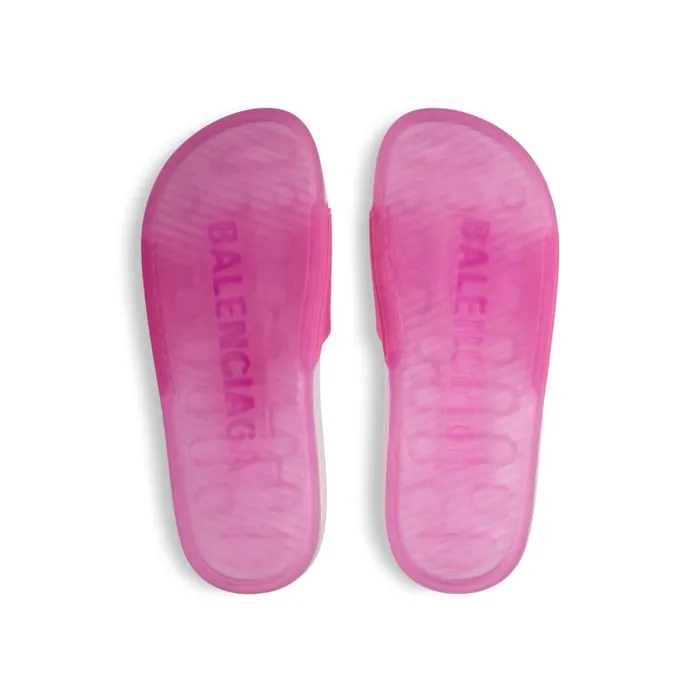 Balenciaga Sandals and Mules Women Women039s Pool Transparent Slide Sandal In Pink Pink Balenciaga Sandals and Mules Women Women039s Pool Transparent Slide Sandal In Pink Pink