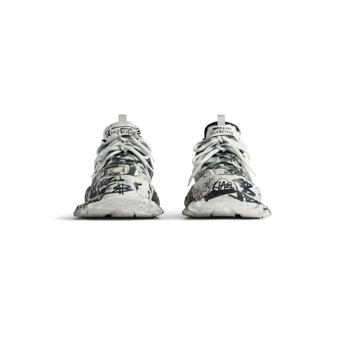 Balenciaga Sneakers Men Men039s Track Graffiti Sneaker In Whiteblack Whiteblack Balenciaga Sneakers Men Men039s Track Graffiti Sneaker In Whiteblack Whiteblack