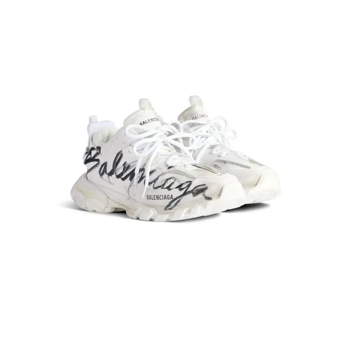 Balenciaga Sneakers Men Men039s Track Signature Sneaker In Whiteblack Whiteblack Balenciaga Sneakers Men Men039s Track Signature Sneaker In Whiteblack Whiteblack