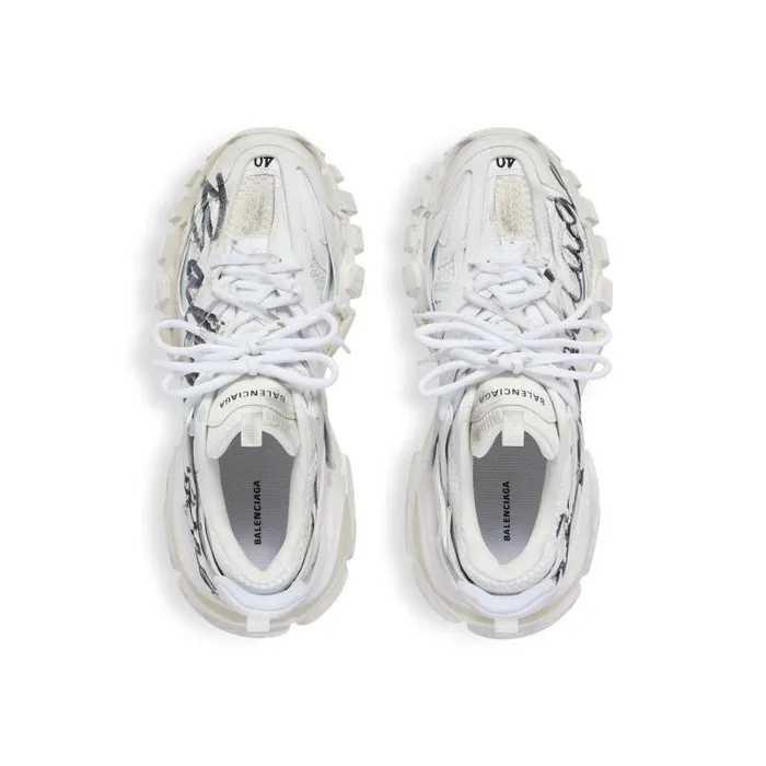 Balenciaga Sneakers Men Men039s Track Signature Sneaker In Whiteblack Whiteblack Balenciaga Sneakers Men Men039s Track Signature Sneaker In Whiteblack Whiteblack