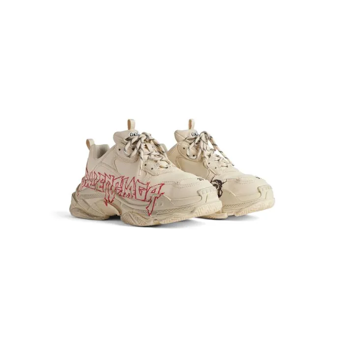 Balenciaga Sneakers Women Women039s Triple S Sneaker Diy Metal In Whiteredblack Whiteredblack Balenciaga Sneakers Women Women039s Triple S Sneaker Diy Metal In Whiteredblack Whiteredblack