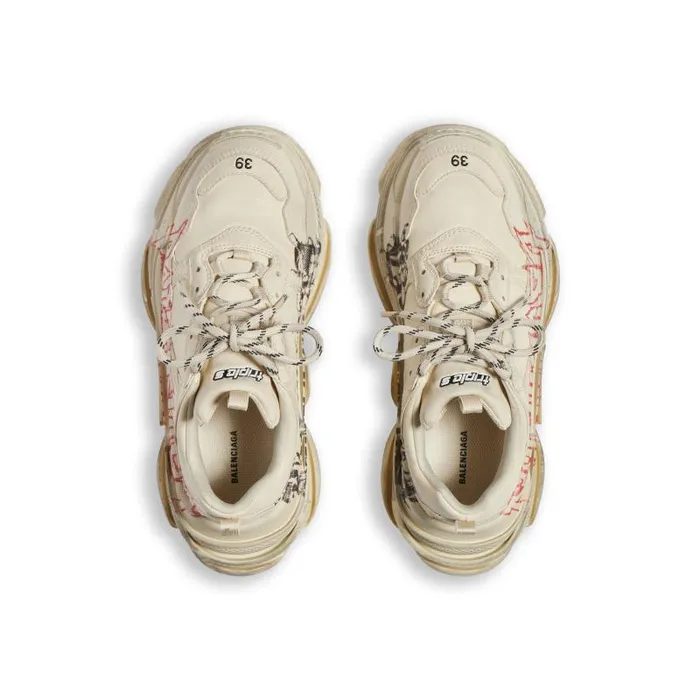 Balenciaga Sneakers Women Women039s Triple S Sneaker Diy Metal In Whiteredblack Whiteredblack Balenciaga Sneakers Women Women039s Triple S Sneaker Diy Metal In Whiteredblack Whiteredblack