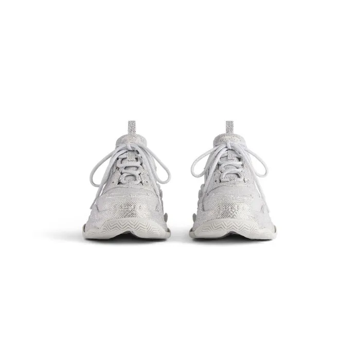 Balenciaga Sneakers Women Women039s Triple S Sneaker With Rhinestones In Light Grey Light Grey Balenciaga Sneakers Women Women039s Triple S Sneaker With Rhinestones In Light Grey Light Grey