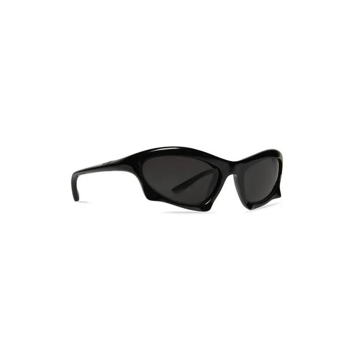 Balenciaga Sunglasses WomenMen Bat Rectangle Sunglasses In Black Black Balenciaga Sunglasses WomenMen Bat Rectangle Sunglasses In Black Black