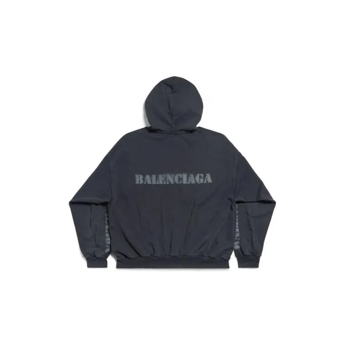 Balenciaga Sweatshirts and Hoodies WomenMen Stencil Type Hoodie Medium Fit In Black Black Balenciaga Sweatshirts and Hoodies WomenMen Stencil Type Hoodie Medium Fit In Black Black
