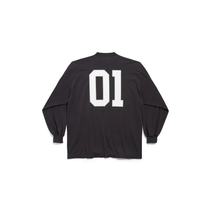 Balenciaga Tshirts Men Men039s Basketball Series 8211 Long Sleeve Tshirt Large Fit In Black Black Balenciaga Tshirts Men Men039s Basketball Series 8211 Long Sleeve Tshirt Large Fit In Black Black