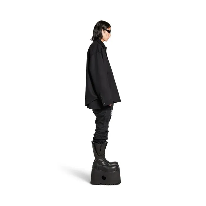 Balenciaga Tops and Shirts Men Men039s Padded Shirt In Black Black Balenciaga Tops and Shirts Men Men039s Padded Shirt In Black Black