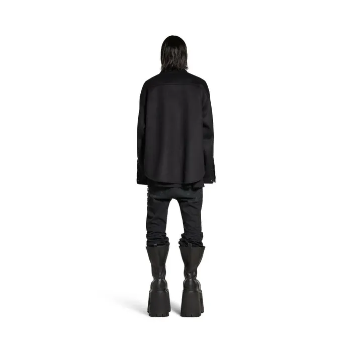 Balenciaga Tops and Shirts Men Men039s Padded Shirt In Black Black Balenciaga Tops and Shirts Men Men039s Padded Shirt In Black Black