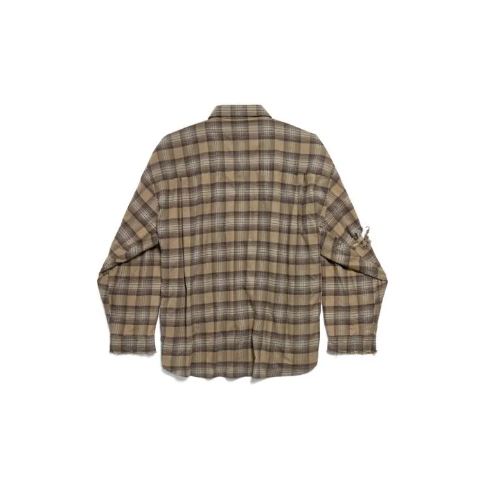 Balenciaga Tops and Shirts Men Men039s Paris Liberty Layered Shirt Oversized In Dark Green Dark Green Balenciaga Tops and Shirts Men Men039s Paris Liberty Layered Shirt Oversized In Dark Green Dark Green