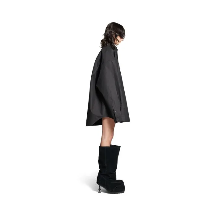 Balenciaga Tops and Shirts WomenMen Outerwear Shirt Large Fit In Black Black Balenciaga Tops and Shirts WomenMen Outerwear Shirt Large Fit In Black Black