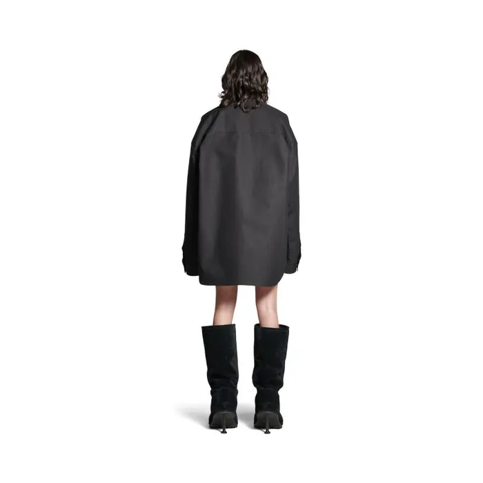 Balenciaga Tops and Shirts WomenMen Outerwear Shirt Large Fit In Black Black Balenciaga Tops and Shirts WomenMen Outerwear Shirt Large Fit In Black Black