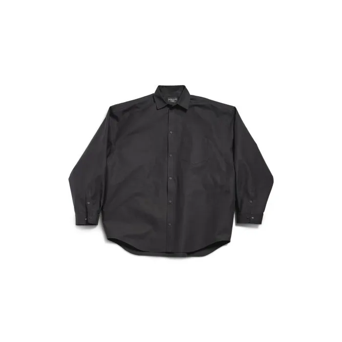 Balenciaga Tops and Shirts WomenMen Outerwear Shirt Large Fit In Black Black Balenciaga Tops and Shirts WomenMen Outerwear Shirt Large Fit In Black Black