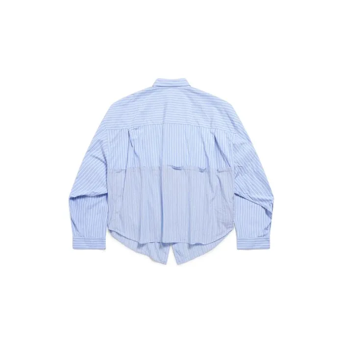 Balenciaga Tops and Shirts Women Women039s Balenciaga Cut Up Shirt Oversized In Light Bluewhite Light Bluewhite Balenciaga Tops and Shirts Women Women039s Balenciaga Cut Up Shirt Oversized In Light Bluewhite Light Bluewhite
