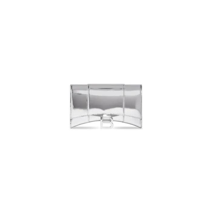 Balenciaga Wallets On Chain Women Women039s Hourglass Wallet On Chain Mirror Effect In Silver Silver Balenciaga Wallets On Chain Women Women039s Hourglass Wallet On Chain Mirror Effect In Silver Silver