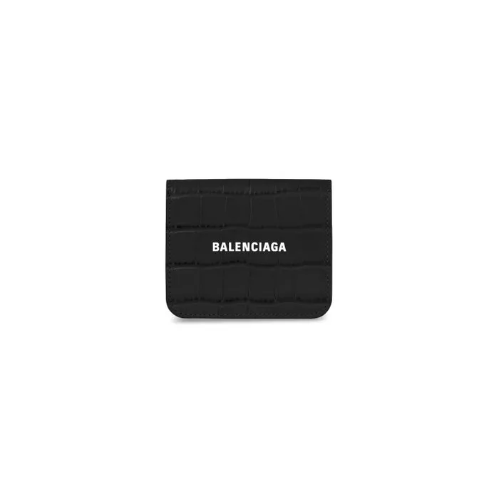 Balenciaga Wallets Women Men039s Cash Flap Coin And Card Holder In Black Black Balenciaga Wallets Women Men039s Cash Flap Coin And Card Holder In Black Black