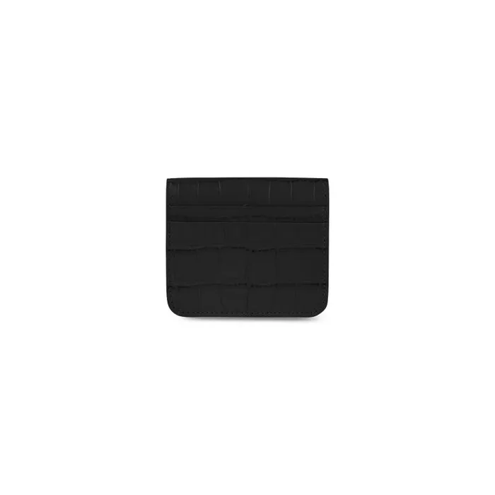 Balenciaga Wallets Women Men039s Cash Flap Coin And Card Holder In Black Black Balenciaga Wallets Women Men039s Cash Flap Coin And Card Holder In Black Black