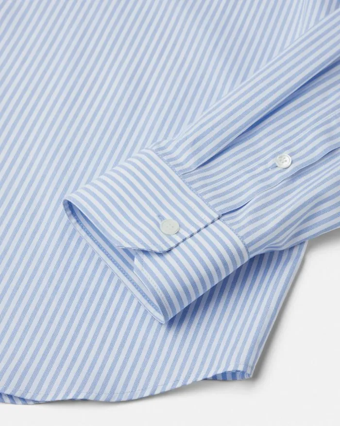 Barocco Sea Striped Shirt Blueprint Men Versace Shirts