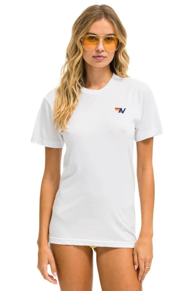 Basic Tee 8211 White WomenMen Aviator Nation Tees