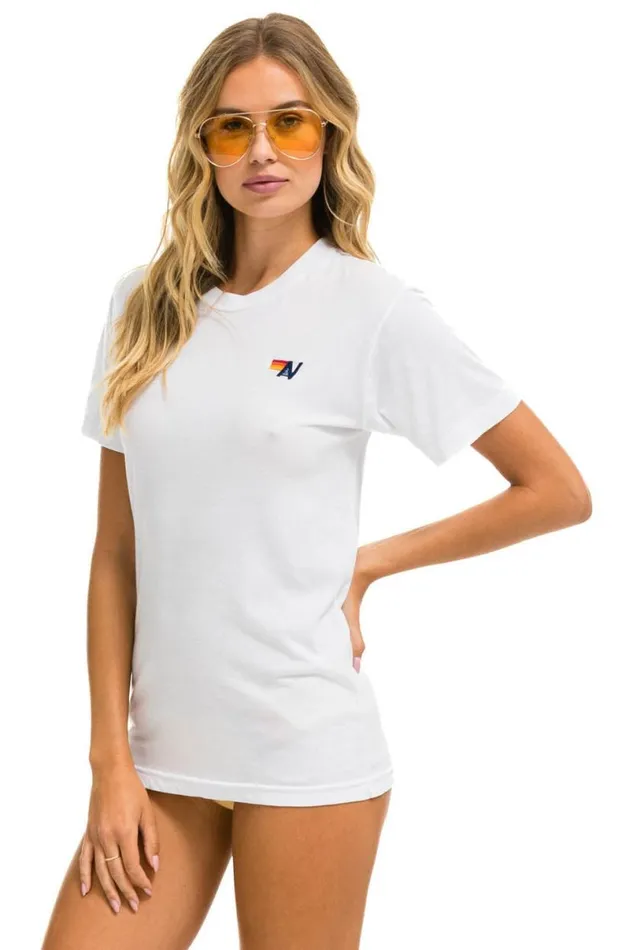 Basic Tee 8211 White WomenMen Aviator Nation Tees