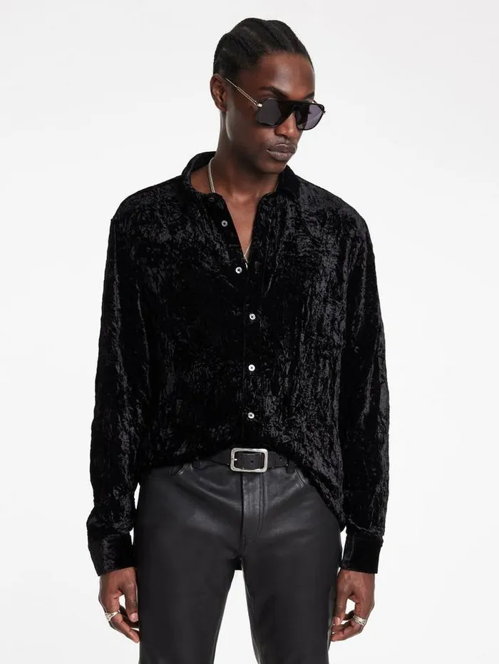 BATIK SHIRT Black Men John Varvatos Shirts