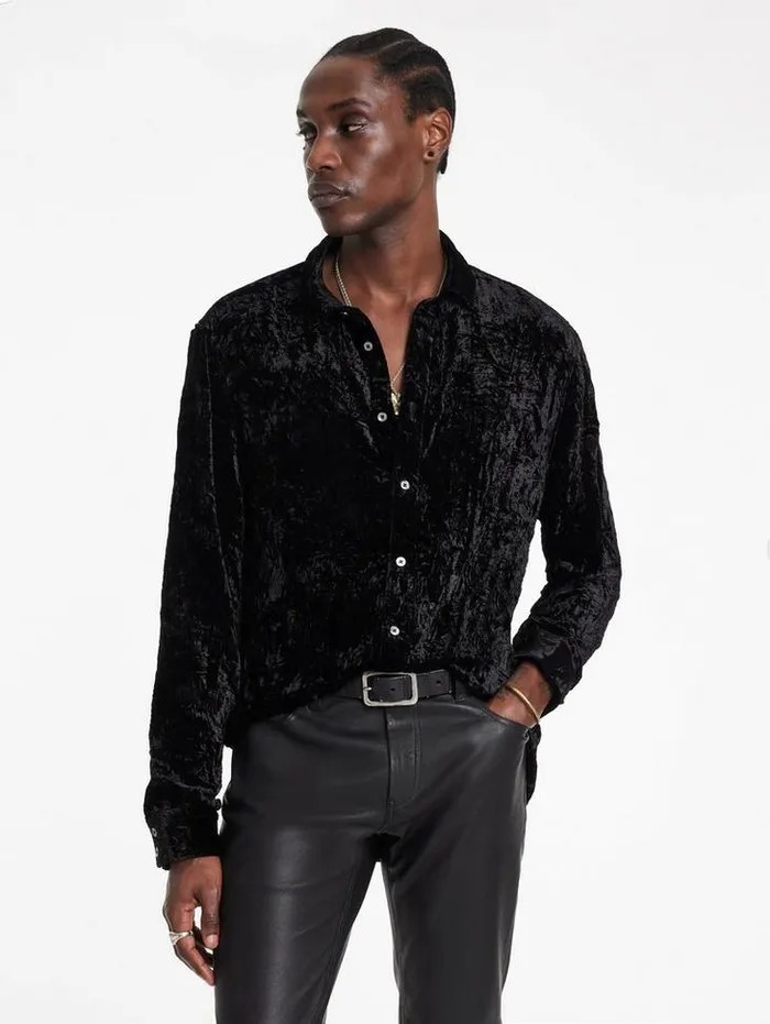 BATIK SHIRT Black Men John Varvatos Shirts