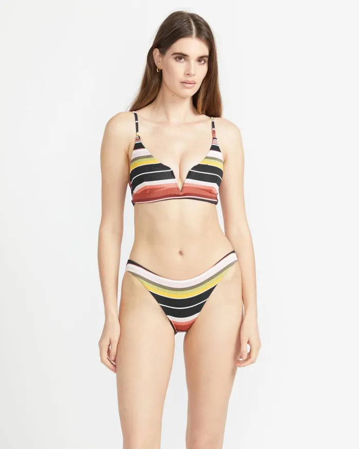 Beach Trip Full Bikini Bottom 8211 Black Womens Volcom Bikinis