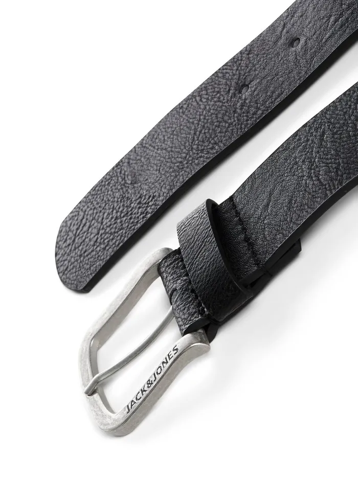 Belts JACK and JONES Mens FAUX LEATHER BELT Black Black Cheap On Sale