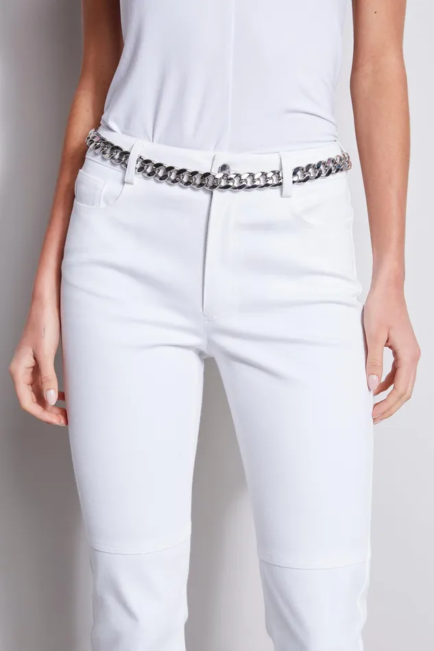 Belts Women Elie Tahari Chain Belt WHITE
