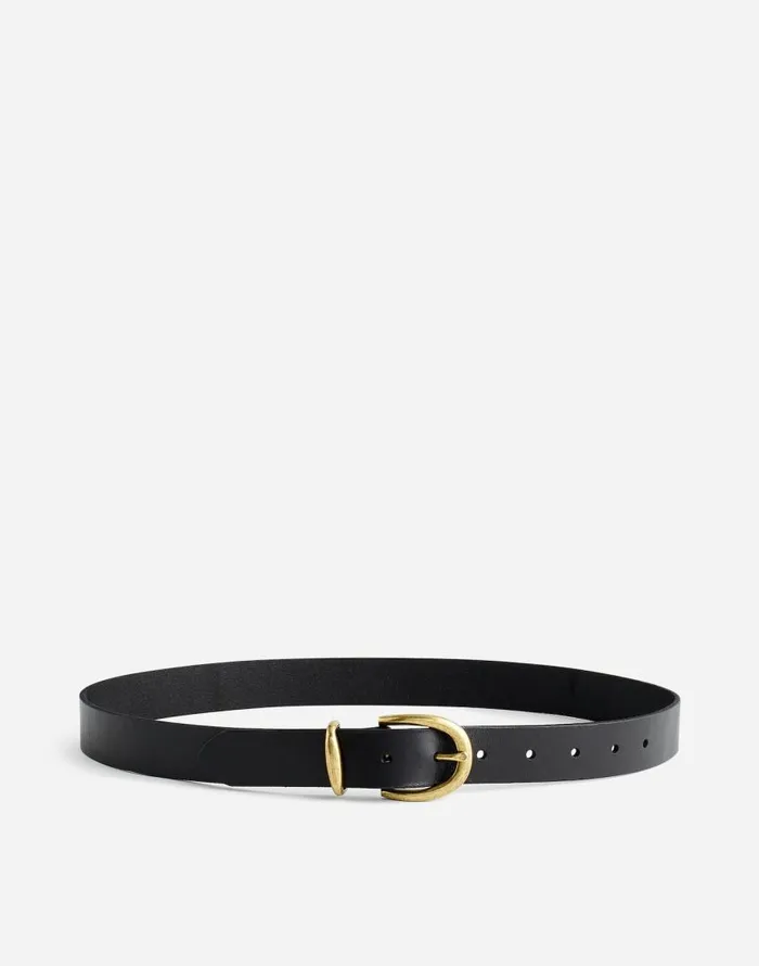 Belts Women Madewell Classic Leather Belt True Black