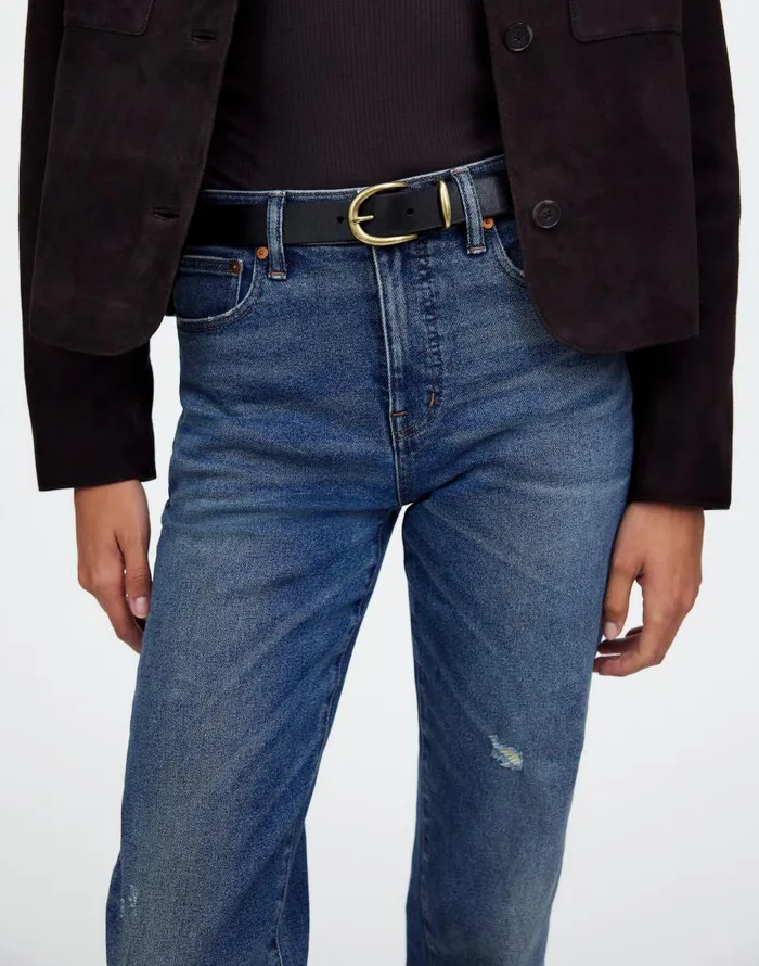 Belts Women Madewell Classic Leather Belt True Black