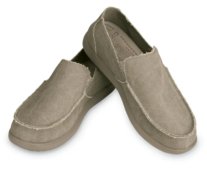 Big and Tall 14 Men Crocs Santa Cruz SlipOn Khaki Khaki