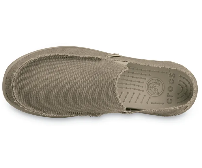 Big and Tall 14 Men Crocs Santa Cruz SlipOn Khaki Khaki